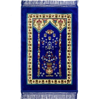 China Wholesale High Quality Cheap Embossed Muslim Prayer Blankets 100% Polyester Prayer Mat Islamic Washable for sale