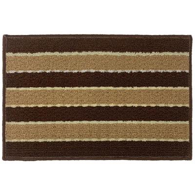 China Wholesale Washable Lock Classic Edge Stripe Door Mat Living Room Bedroom Bathroom Manufacturer Carpet Rubber Non-Slip Mat for sale