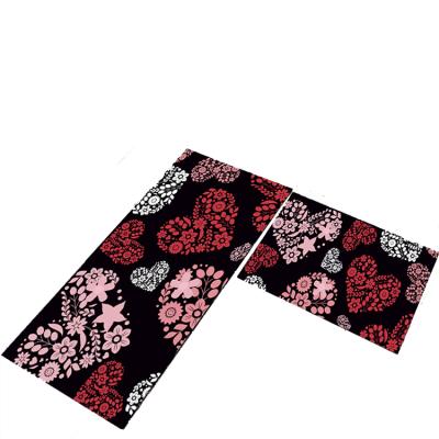 China Long Washable Elegant Kitchen Rug Printing Non-slip Beautiful Non-Falling Kitchen Mat And Blanket for sale