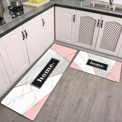 China Factory Washable For Printing Long Kitchen Mat Water Absorbent Kitchen Mat And Blanket for sale