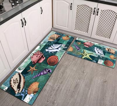 China Non-slip Floor Kitchen Cover Washable Two-Piece Carpet Long Strip In Home Rug for sale