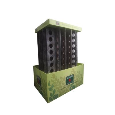 China Store Supermarket Cardboard Pallet Display Promotional Corrugated Water Beer Wine Bottle Display Rack Pallet Rack for sale