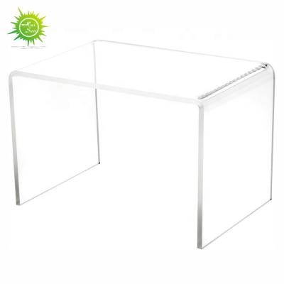 China High transparent and obvious new trend U shape Clear Perspex Crystal Coffee Table Acrylic Tea Table for Dining Bed Living Room for sale