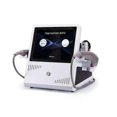 China Skin tightening 2 in 1 portable anti-wrinkle 7D HIFU face lifting machine with 4D HIFU lipo optional zu verkaufen