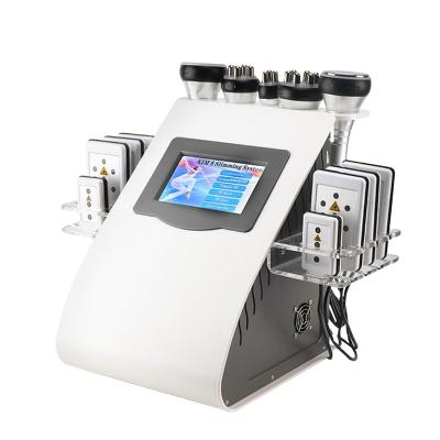 China Weight Loss 2022 6 in 1 650nm Laser Beauty Use Cavitation Vacuum Equipment for sale