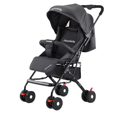 China New Design Canvas Baby Stroller High Quality Cheap Foldable Baby Stroller for sale