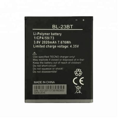 China Mobile Phone 3.8V 1500mAh Lithium Ion Battery BL-23BT For Tecno BL-23BT BL23BT Battery for sale