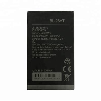 China Mobile Phone 3.7V 2800mAh BL-28AT Battery For Tecno BL28AT BL-28AT Battery for sale