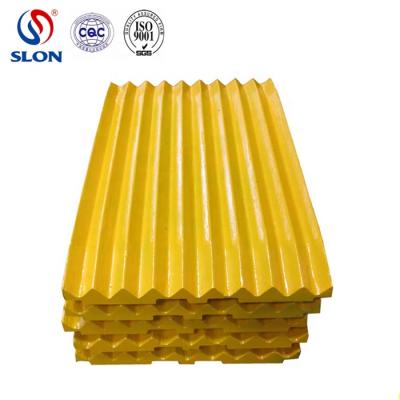 China Quarry Shanbao PE400x600,600x900,1000x1200 Jaw Crusher Spare Parts Jaw Plate Manufacturer for sale