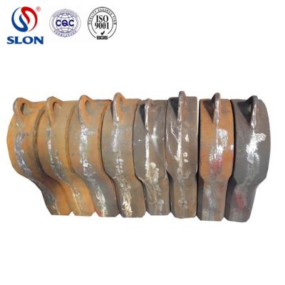 China Recycled Industry High Manganese Steel Crusher Hammer Metal Shredder Auto Parts for sale