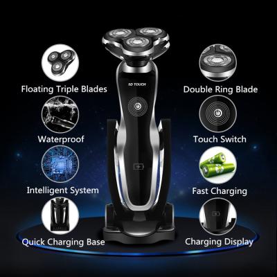 China Triple Blade Men's Right Angle Three-Edged Rechargeable Shaver for sale