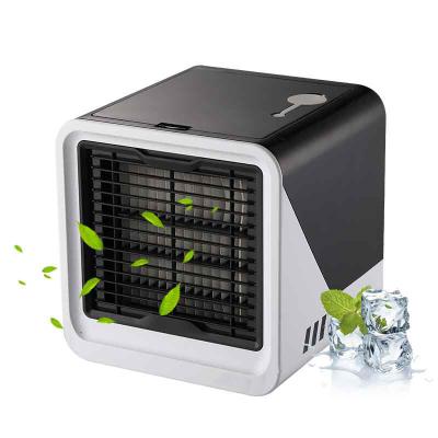 China With LED Light Portable Mini Room USB Air Cooler Breathing Air Conditioner with 7 Colors LED Lights for sale