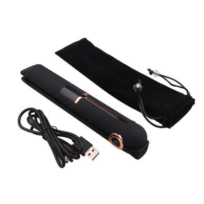 China Household Usb Powered Rechargeable Cordless Portable Mini Hair Straightener for sale