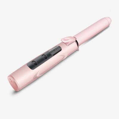 China Ceramic Rechargeable Hair Curling Iron Roller Curls Electric Magic Wand Hair Curler With Power Bank Function for sale