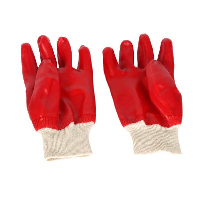 China Chemical Water Proof PVC Labor Safety Work Gloves And Oil Resistance Industrial Work Glove for sale