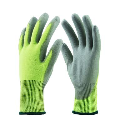 China PU Coated Gloves HPPE PU Palm Coated Cut Heavy Duty Anti Cut Labor Safety Work Gloves for sale