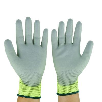 China Breathable PU Coated On Palm Anti Static Working Gloves For Electrical Factory for sale