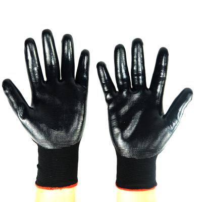 China Widely Applied Breathable And Comfortable Nitrile Coated Heavy Duty Work Gloves Mens Safety Gloves for sale