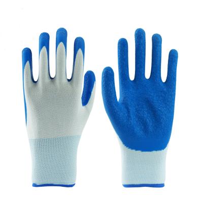 China Breathable Breathable And Comfortable Latex Coated Heavy Duty Work Gloves Mens Safety Gloves for sale