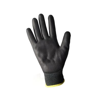 China Anti-static with most up-to-date equipment and technics carbon fiber PU fingers anti static Esd gloves for sale