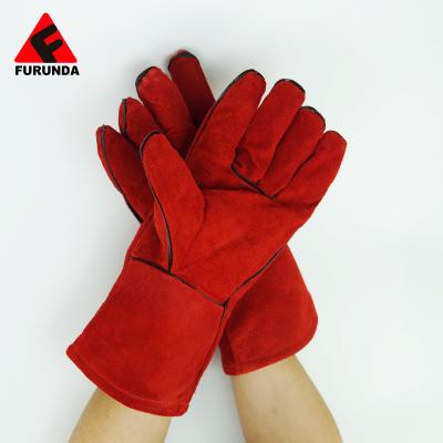 China Leather gloves 2021 hot professional cowhide shank split factory sale work welding gloves special for welding work for sale