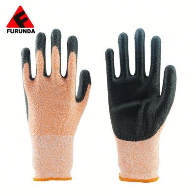 China Anti-Cut Level 5 High Quality EU Standard Cut 5 Gloves With PU Coated for sale