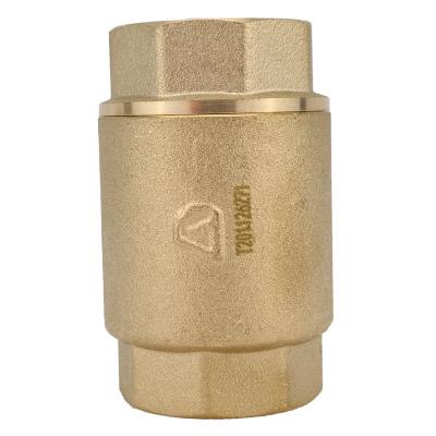 China H01 General Brass Vertical Check Valve Spring Swing Flap Check Valve Thread Connection for sale