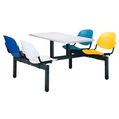 China Modern School Restaurant Furniture Canteen Dining Table And Chair Set for sale