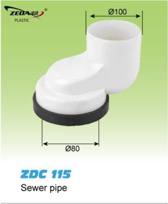 China Toilet bowl connector tube, WC pan sewer conduit, flexible changing tube ZDC115 for sale