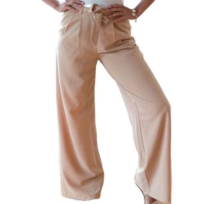 China Anti-pilling Women Ladies Plazo Pants Plazzo Wide Leg Loose Pants for sale