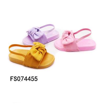 China Lovely Children Outdoor Shoes Summer Wear Girl Bow Knot Slippers FS074455 for sale