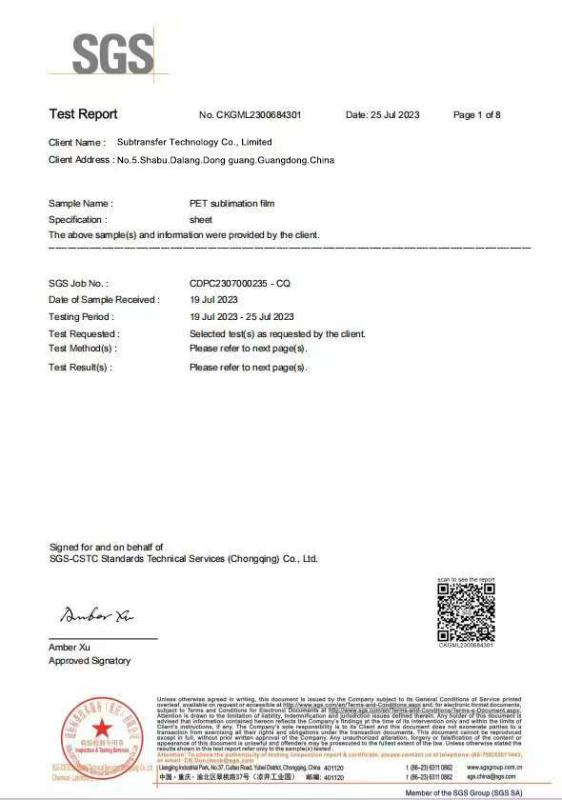  - Subtransfer Technology Co., Limited