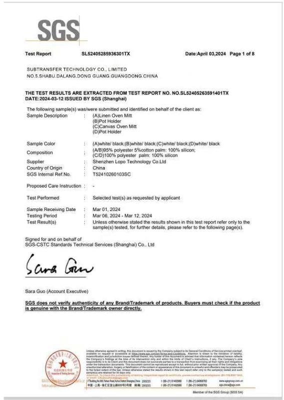  - Subtransfer Technology Co., Limited