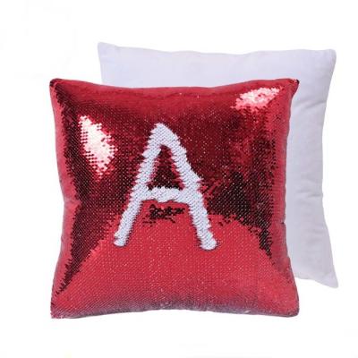 China Custom Printing Logo Blank Flippy Sublimation Sequin Pillow Reversible Sequin Sublimation Cushion Cover for sale