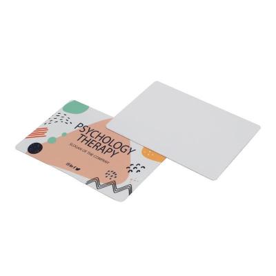 China DIY Personalized Double-Sided Printable Sublimation Plastic Business Card Blanks Custom Name Card for sale