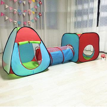 China Sports Toy Indoor And Outdoor Kids Ball Pits Tent 3 In 1 Large Tunnel Tent /comping Tent for sale