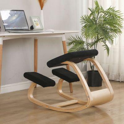 China Ergonomic Chair Knees EUROPEAN Yoga Pose Sit Chair Office Posture Correction Positive Wooden Knee Chair for sale