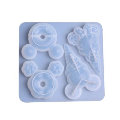 China Viable Handmade DIY Chocolate Candy Ice Cream Silicon Cake Shape Molds for sale