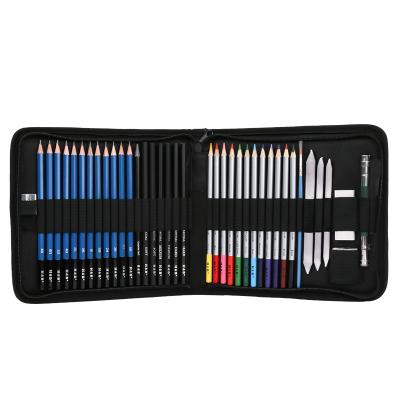 China 40pcs Art Supplies Watercolor Pencil Drawing Assorted Wooden Set for sale