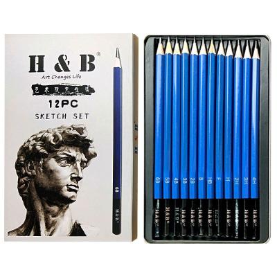 China office & Wholesale 12pcs School Office Pencil Maker Art Pencils School Pencil Sketching Supplies for sale