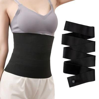 China Wholesale New Adult 3 Or 4 Meter Women Bandage Belly Wrap Waist Trainer for sale