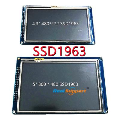 China 4.3inch 5inch 480*272 TFT LCD Touch Screen Display Module Panel With 4.3 Inch SD Card 51/AVR/STM32 Driver SSD1963 for sale