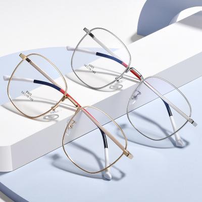 China New Style Reading Glass Aluminum Protector Frame For High Quality Titanium Oval Blue Light Blocking Screen Glasses for sale