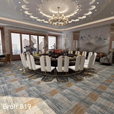 China Modern Economic Cheap Polyester Printing Roll Hotel Restaurant Series And Shanghai Hangju Broli B Design Area Public Carpet New for sale