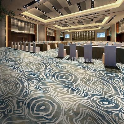 China Thick Jacquard Hotel Wall To Wall Ballroom Wool Carpet T-Y41 Series New Flower Design Wool Carpet for sale