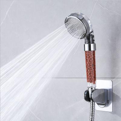 China Triple Function High Pressure Main Waterless Diverter Rain Shower Large Water Saving Mineral Filter Shower Head for sale