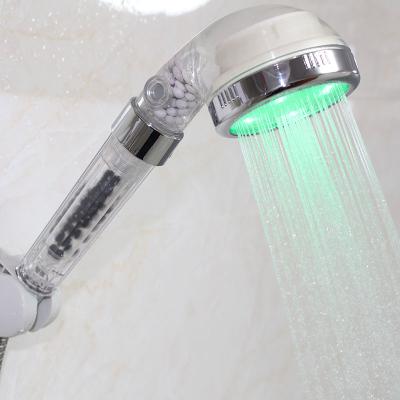 China Without Switch New Design LED Temperature Control Water Saving Bathroom Shower Head for sale