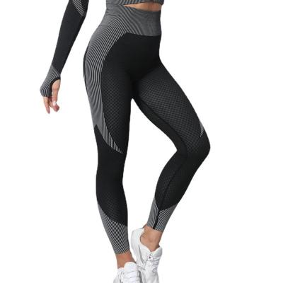 China Breathable Apparel Design Services Workout Fitness Clothing For Ladies Gym Gaiters High Waist Yoga Quick Dry Leggings For Women for sale