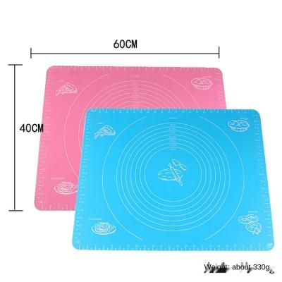 China Reposteria Viable Silicone Pastry Mat With Measurement Non-Slip Silicone Rolling Mat Non-Slip Silicone Pastry Mat for sale