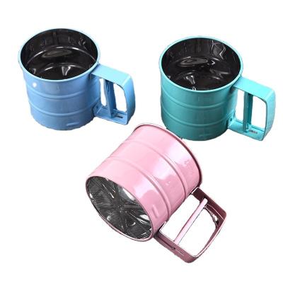 China High Quality Factory Manual Stainless Steel Flour Sifter Cup Flour Sifter Viable Direct Sales Good Prices for sale